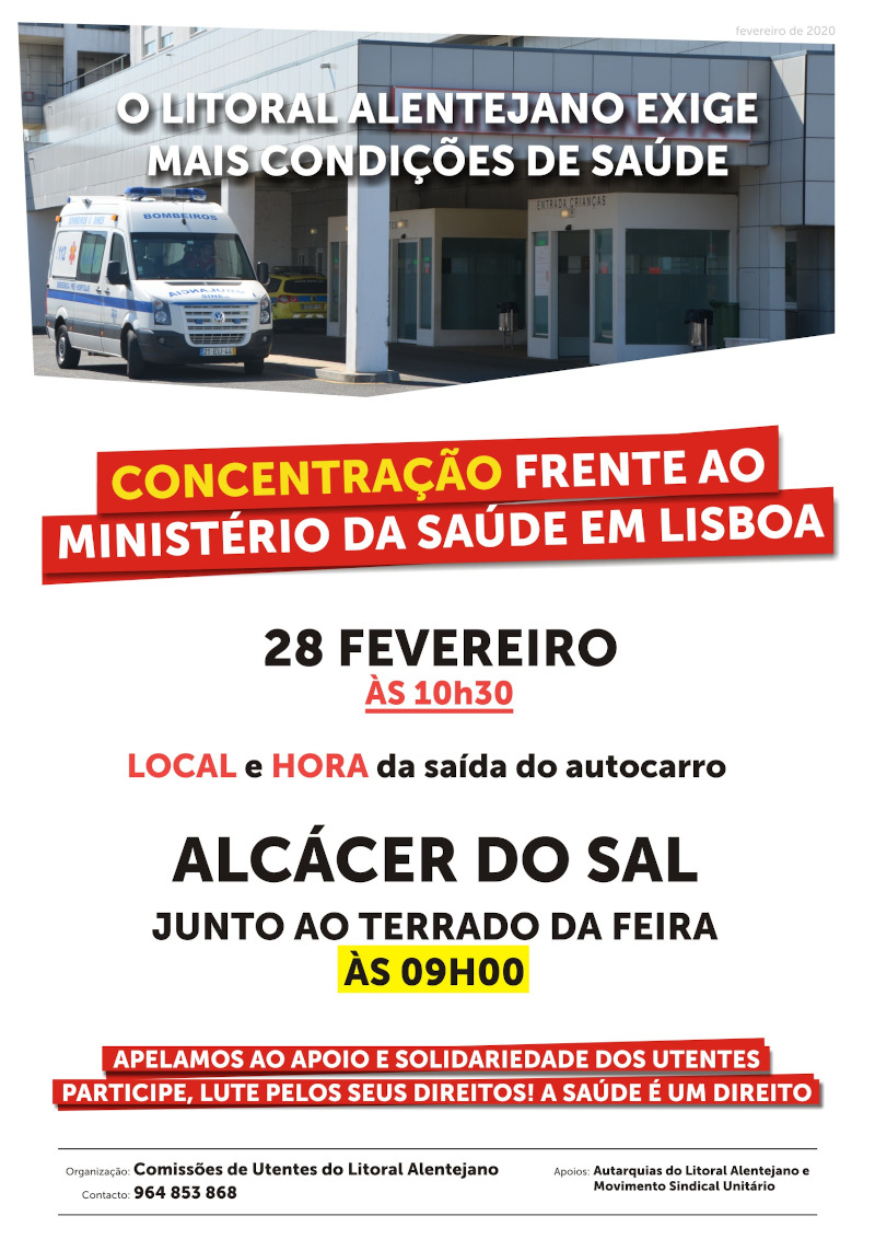 Concentração frente ao Min Saúde