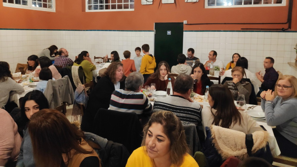 Animação no jantar de Natal do Alcácer FC Veteranos