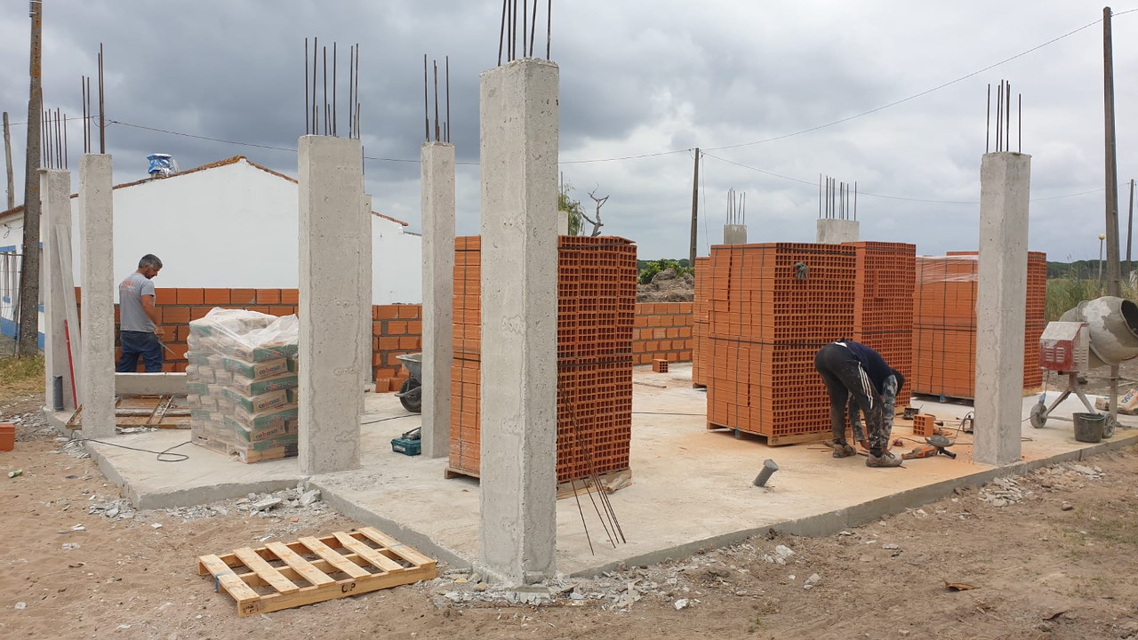 Construção da Casa Comunitária de Monte Novo de Palma segue a bom ritmo